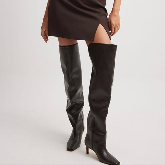 NA-KD Shoes - Elegant Brown Heeled Boots